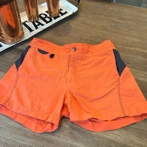 C-IN2 orange cotton Nylon Blend Mesh Lined Shorts Men’s M